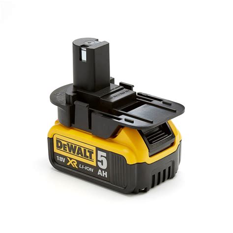 Ryobi to dewalt battery adapter - Works with Most DEWALT 18-Volt power tools. Requires DEWALT 20-Volt MAX charger (sold separately) About This Product. Add versatility to your toolbox with the DEWALT …